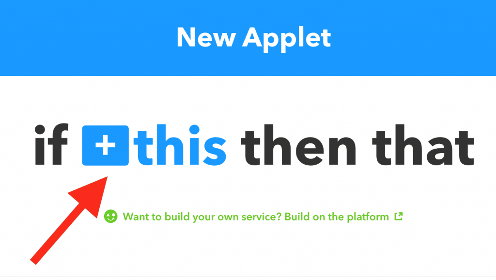 new screen, where you can select the services you